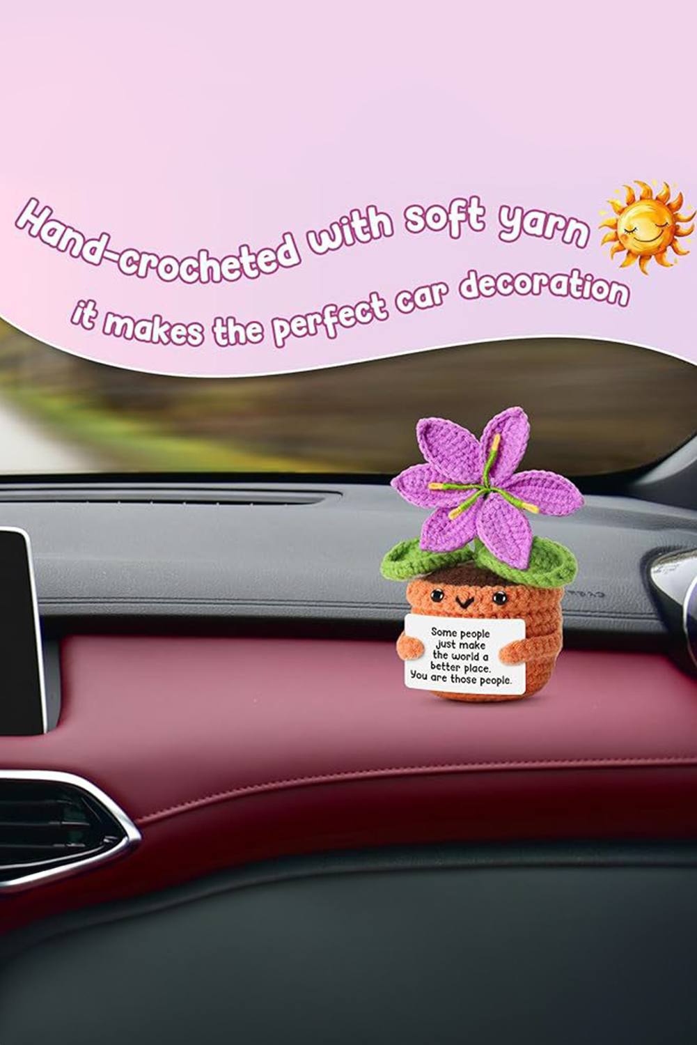 Orchid Bouquet Handmade Crochet Flower Pot Home Decoration