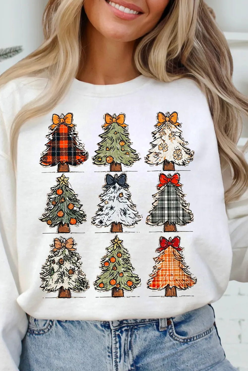 White Christmas PNG Graphic Holiday Sweatshirt