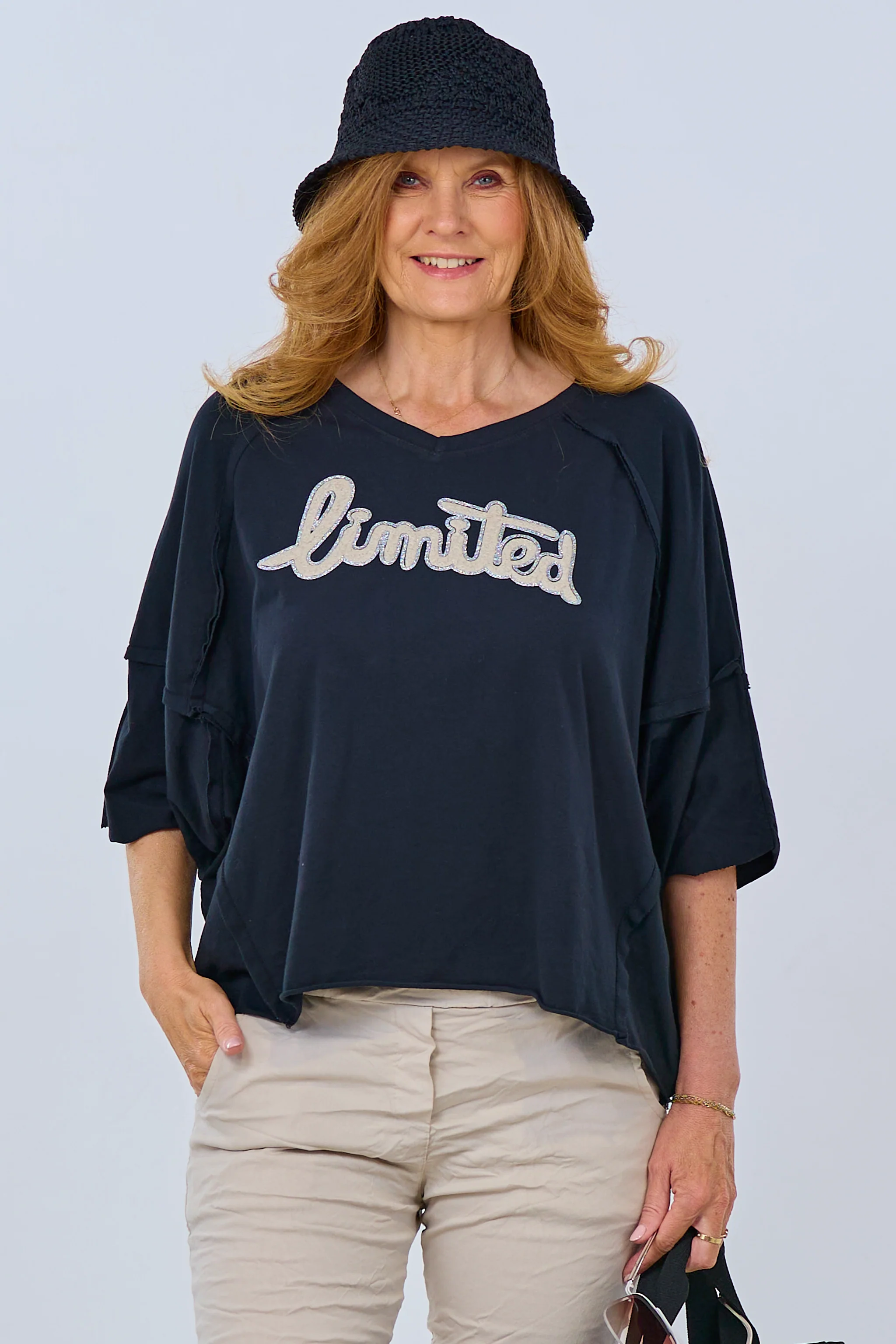 Kurzarm Shirt limited, schwarz