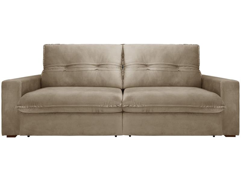 Sofá Retrátil Reclinável 4 Lugares Nipon Gralha Azul