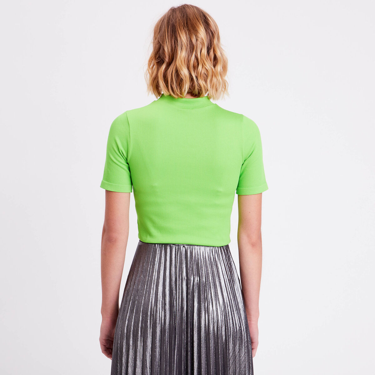 T-shirt manches courtes vert femme