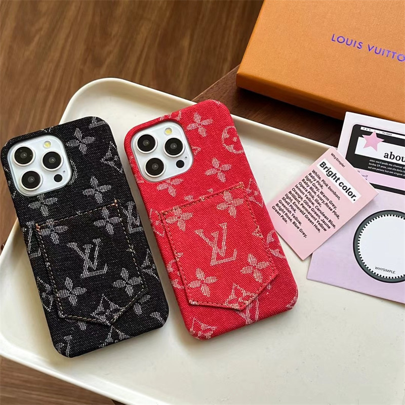iphone16/15 ケース ルイヴィトン デニム iphone ケース ハイ ブランド iphone15pro/14pro ケース カード収納 iphone12 ケース かっこいい vuitton 携帯ケース 芸能人