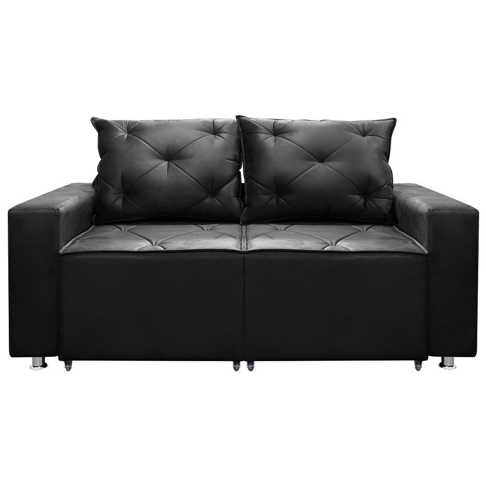 Sofá Retrátil e Reclinável 2 Lugares Bariloche 1.50cm C/ Molas - Veludo