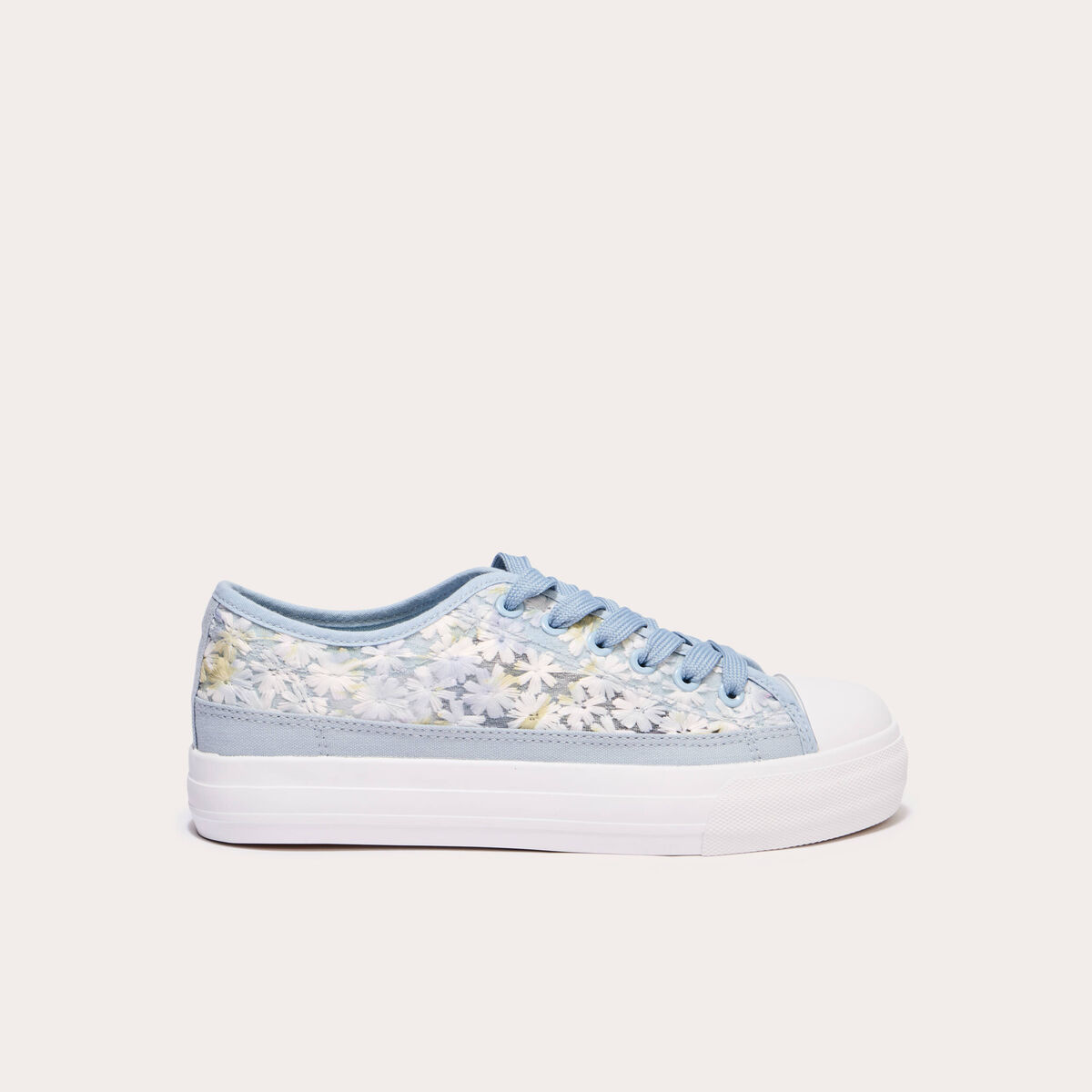 Tennis plates en dentelle bleu clair femme