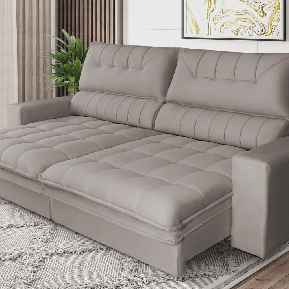 Sofá Regulável 3 Lugares 270 Cm Gold Star em Promoção | Ofertas na Americanas