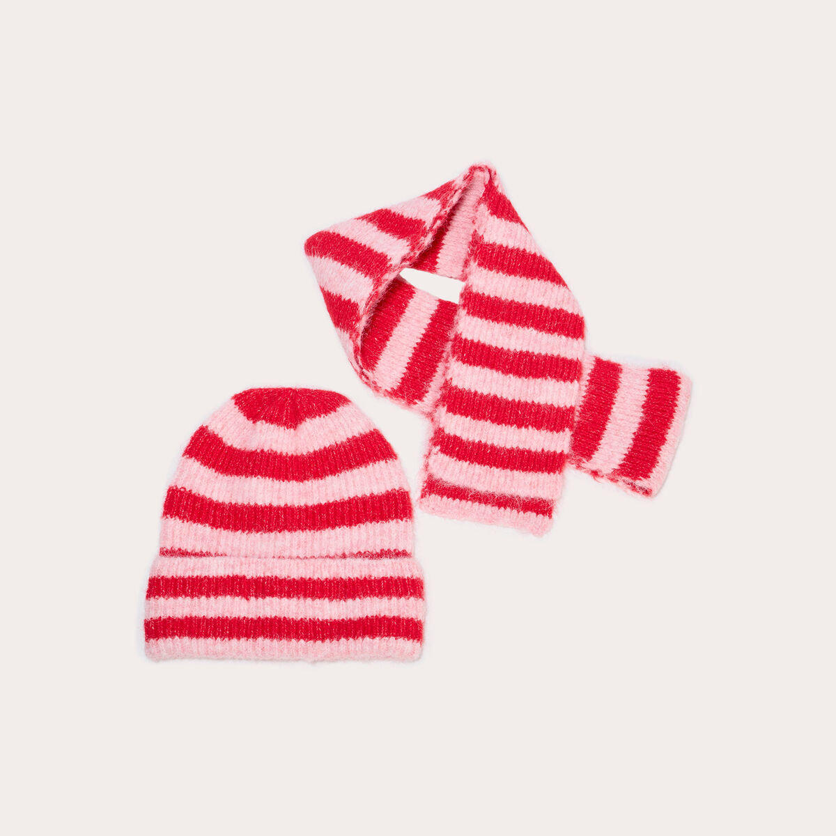 Ensemble écharpe et bonnet violet foncé femme