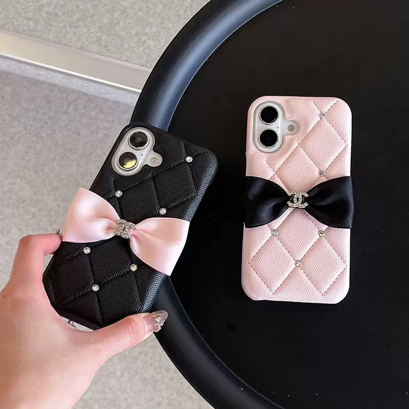 シャネル iphone ケース リボン 付き iphone17/17pro ケース 人気 女子 スマホ ケース デコ iphone16/16pro ケース 可愛い ブランド iphone15/14 ケース ハイ ブランド