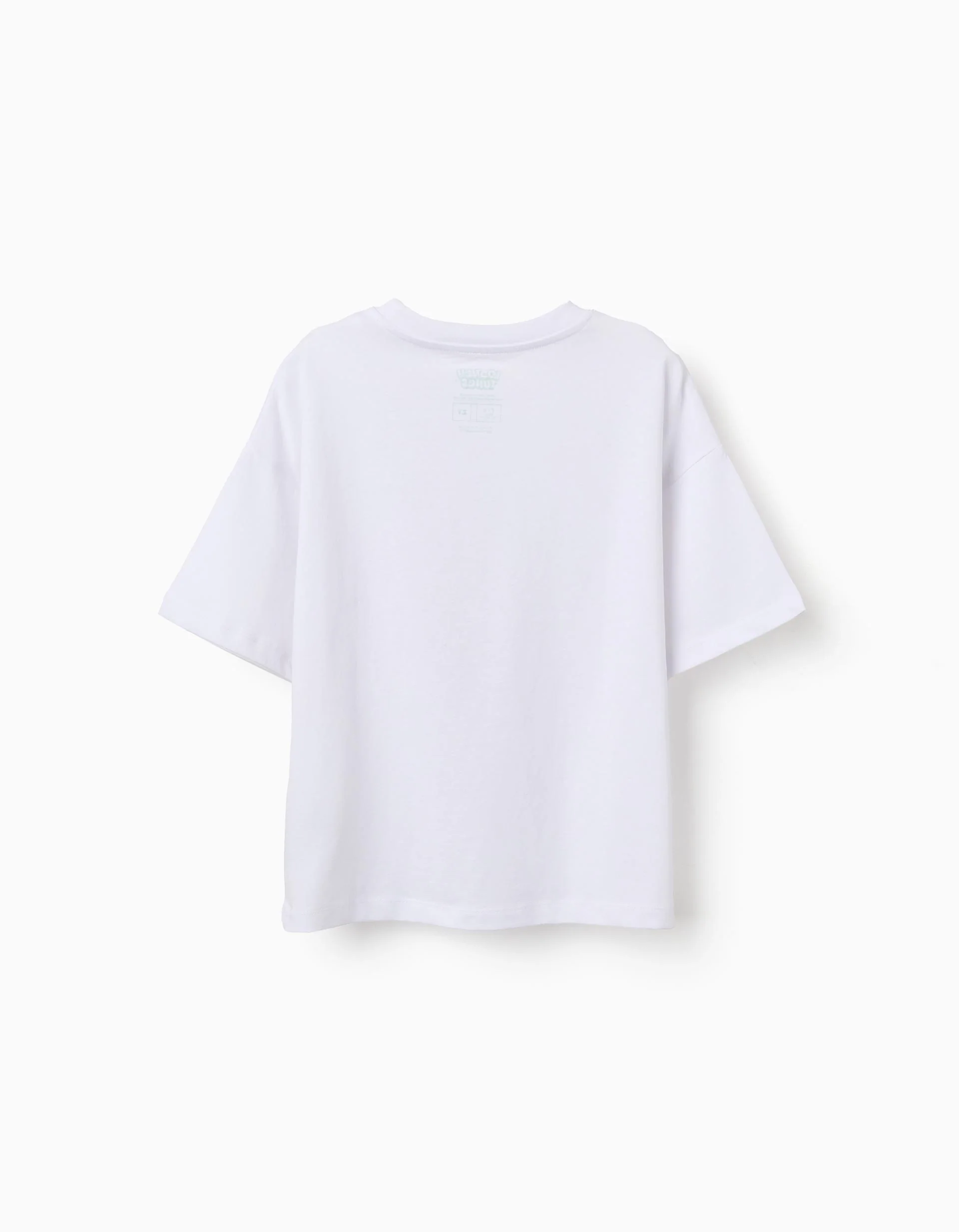 Cotton T-shirt with Bugs Bunny print for children, white