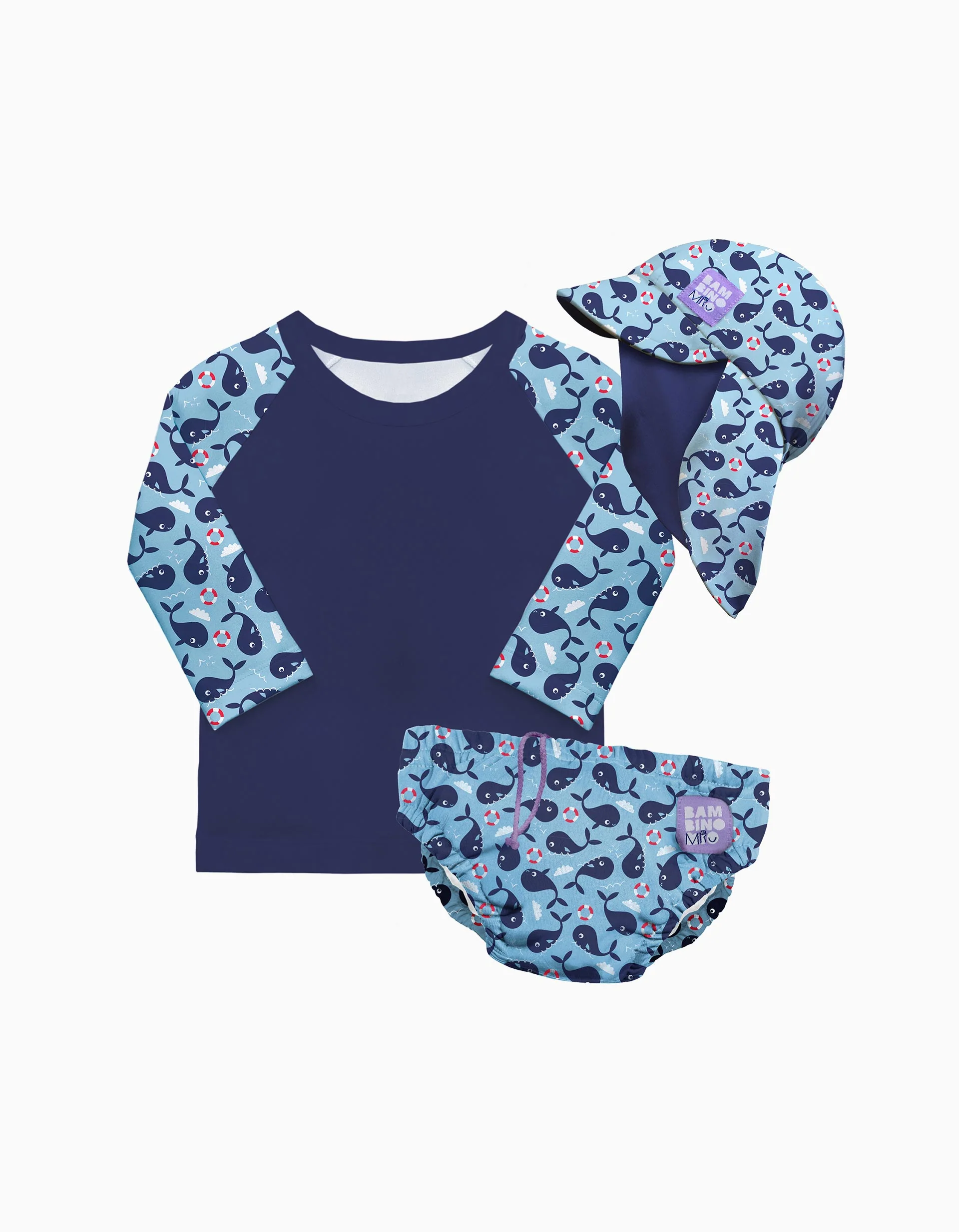 Swim Set 3 Pcs Blue Whale Bambino Mio 2-3Y