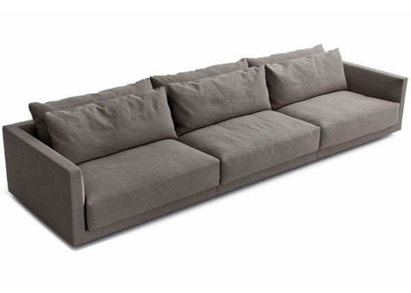 Sofá de 3 Lugares em Sarja 100% Algodão