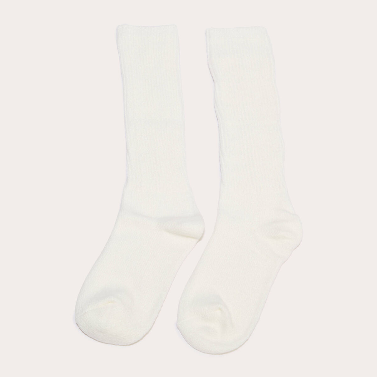 Chaussettes hautes ecru femme