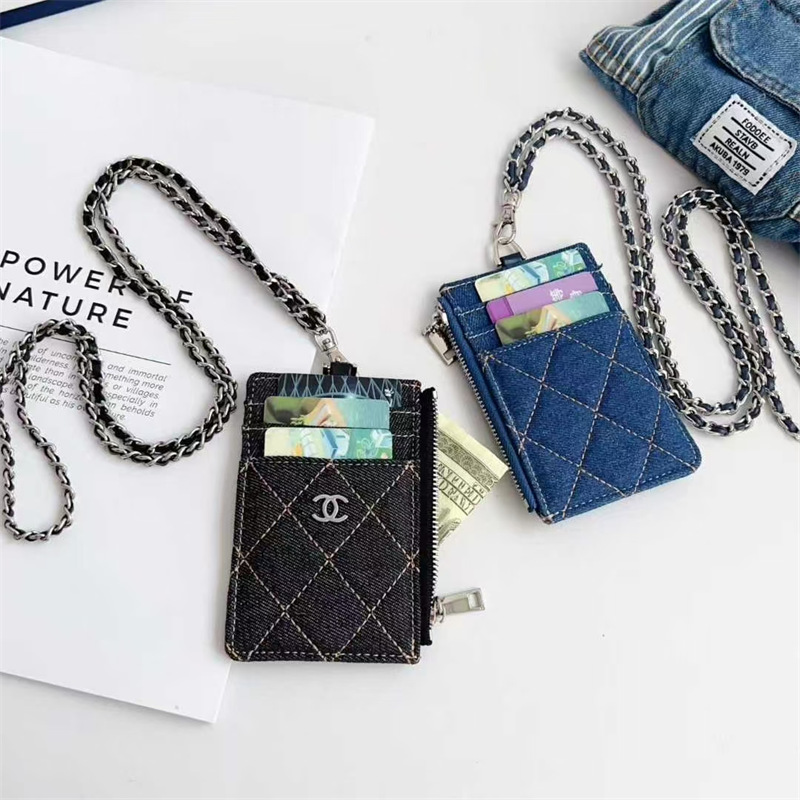 シャネル フラグメント ケース chanel カード ケース チェーン 付き IDカードホルダー ハイブランド レディース パス ケース ブランド 首 掛け 社員 証 ケース かわいい