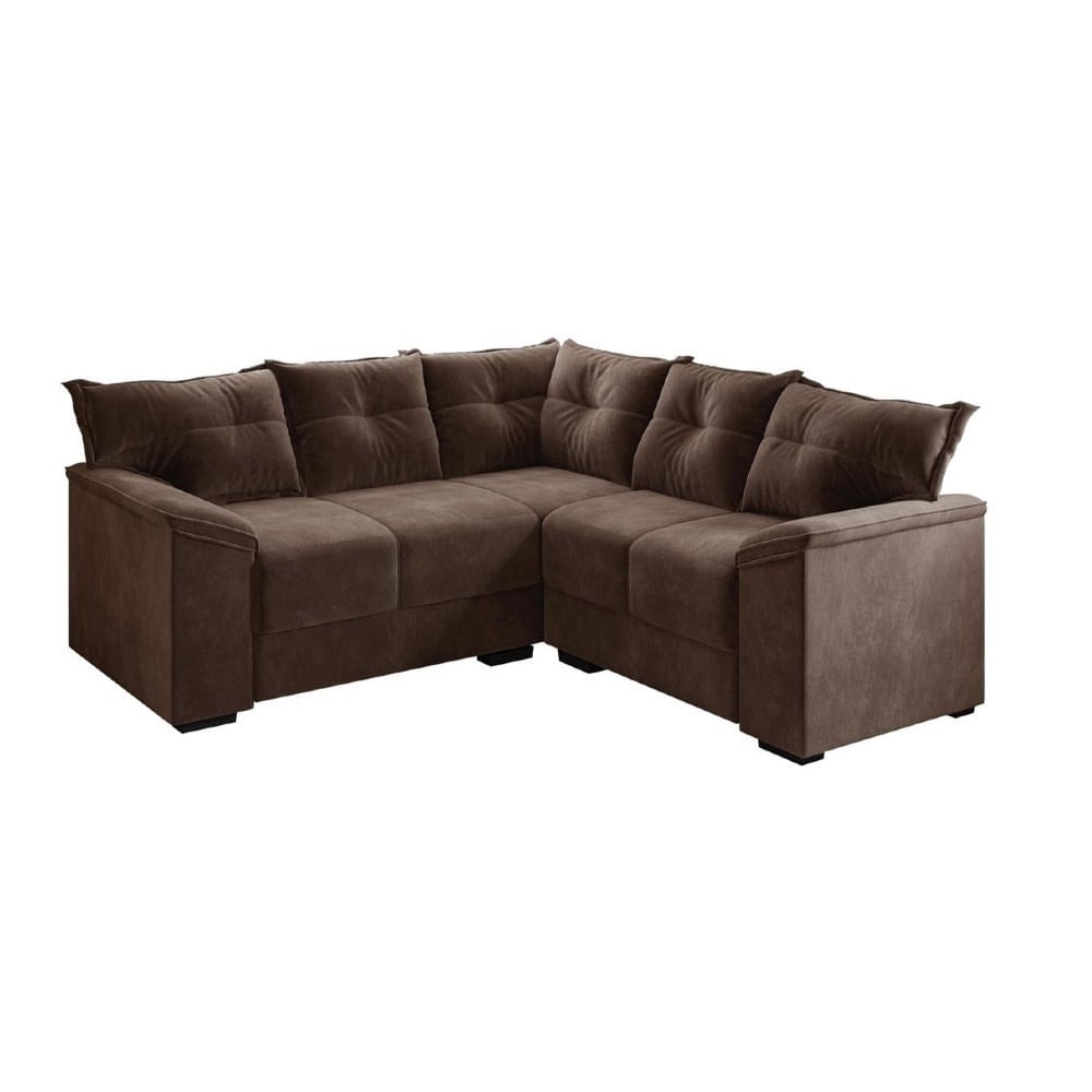 Sofá de Canto 5 Lugares Sued Lisboa Flash Estofados em Promoção | Ofertas na Americanas