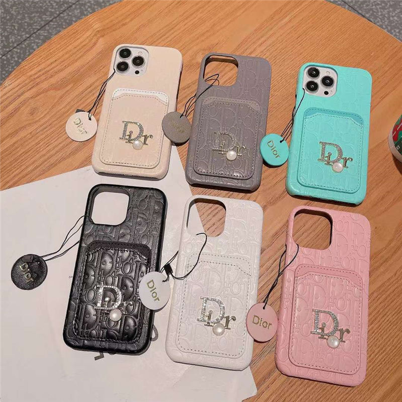 iphone16/15/15pro ケース カード収納 dior iphone14/13pro max ケース パロディ iphone12pro ケース 大人可愛い アイフォン11pro カバー 大人 ファッション