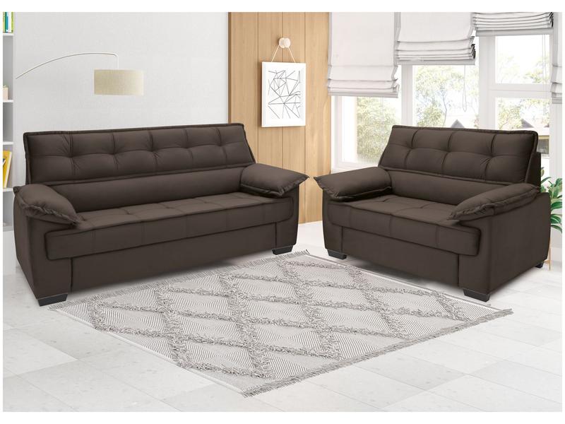 Conjunto de Sofás 2 e 3 Lugares Lisboa Linoforte