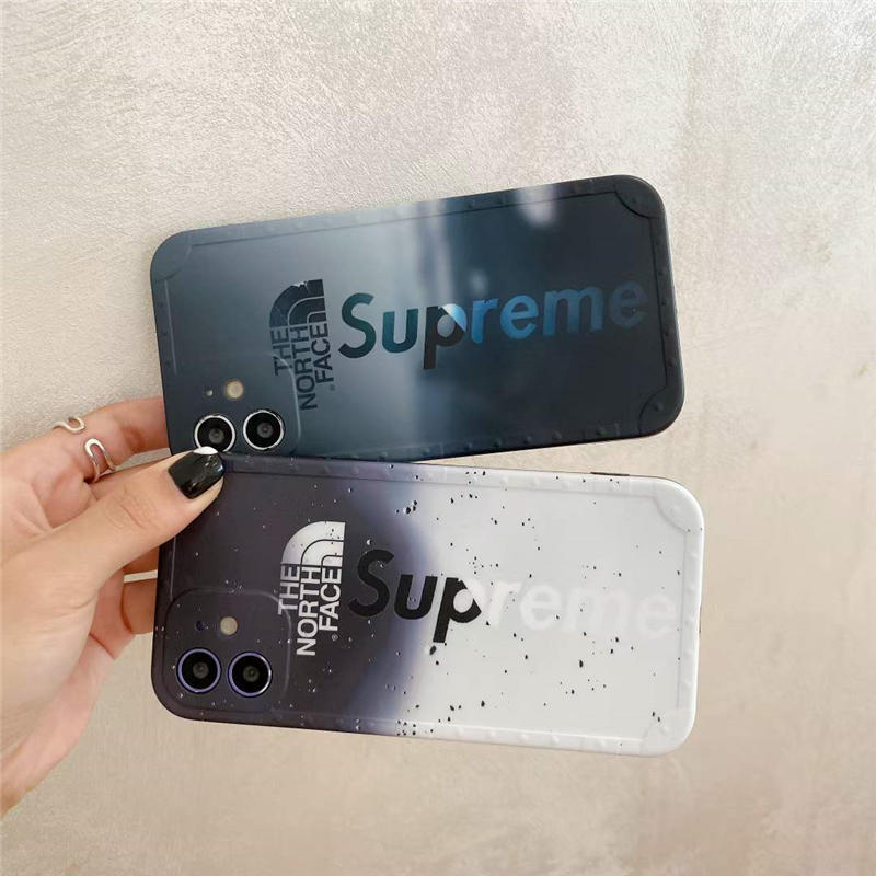 iphone13pro アイフォン13/12ケース シュプリーム ノースフェイス 2022 iphone14pro/12pro max カバー おしゃれ メンズ iphone11/xs/xr ケース supreme north スマホカバー かっこいい