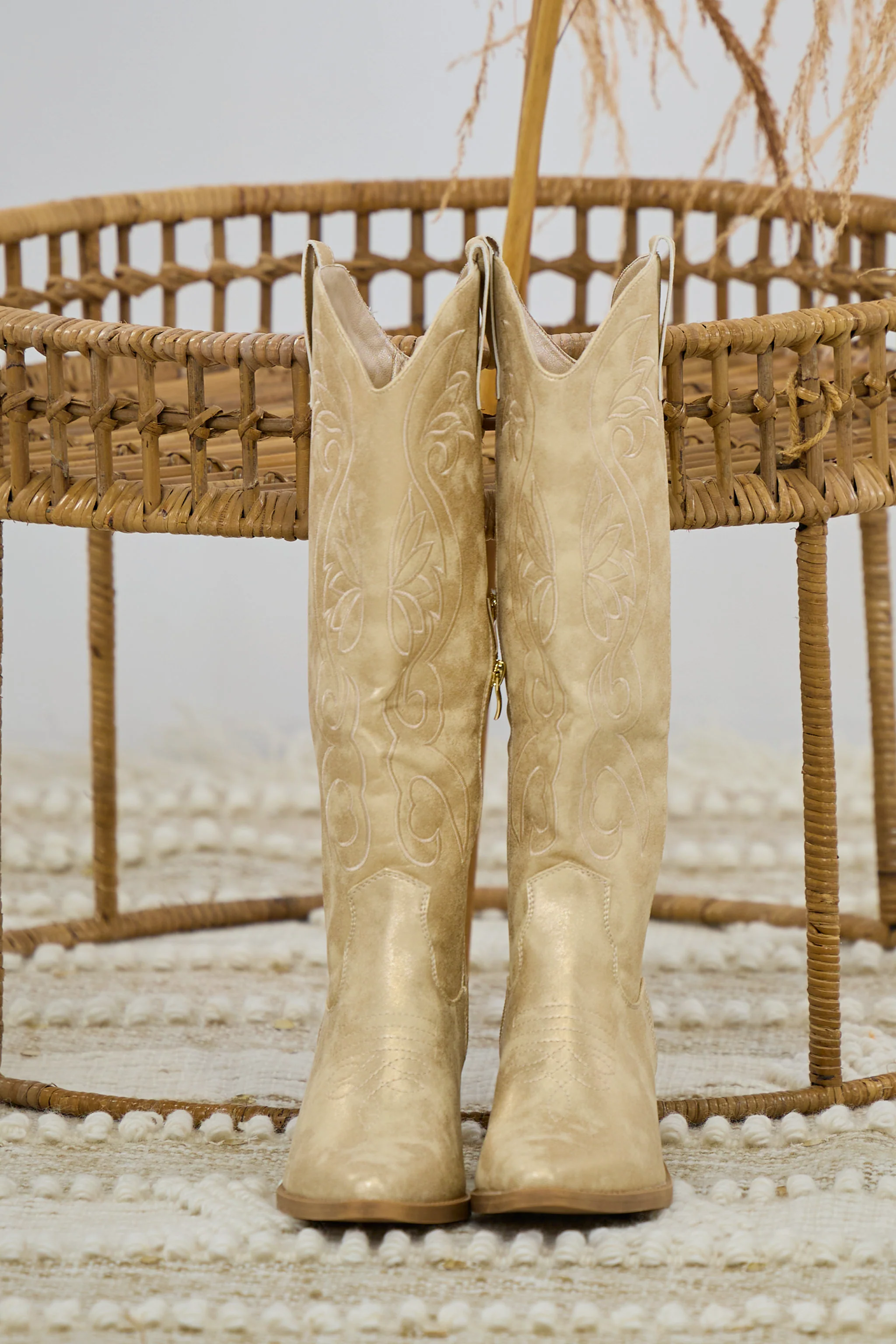 Cowboystiefel, gold