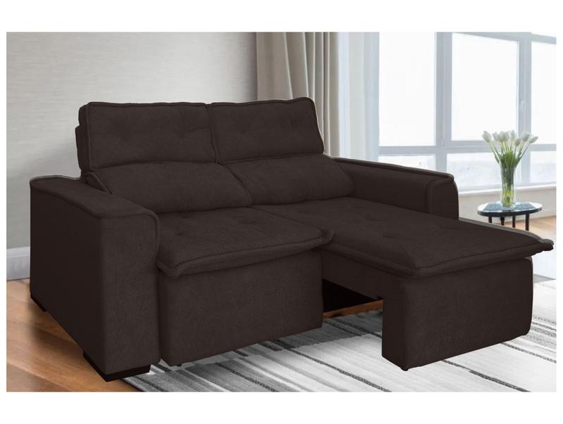 Sofá 3 Lugares Retrátil Reclinável Suede Califórnia JW Estofados