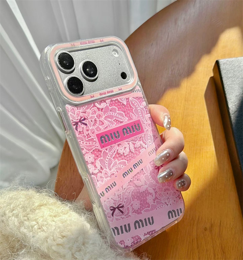 miumiu スマホケース iphone17/17pro ミュウ ミュウ アイ フォン16/16promax ケース レディース iphoneケース ハイブランド iphoneケース お揃い iphoneケース ブランド かわいい