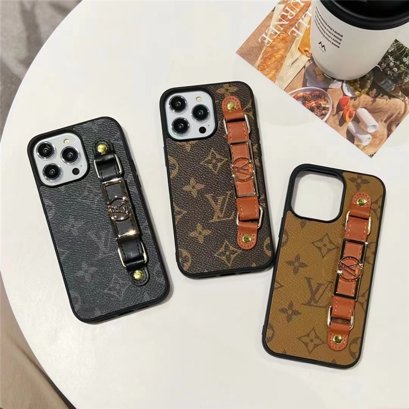 ヴィトン風 iphone16/15/15pro ケース ベルト付き iphone14/14promax ケース 大人 可愛い ブランド LV iphone14pro/13pro ケース お揃い モノグラム ダミエ柄