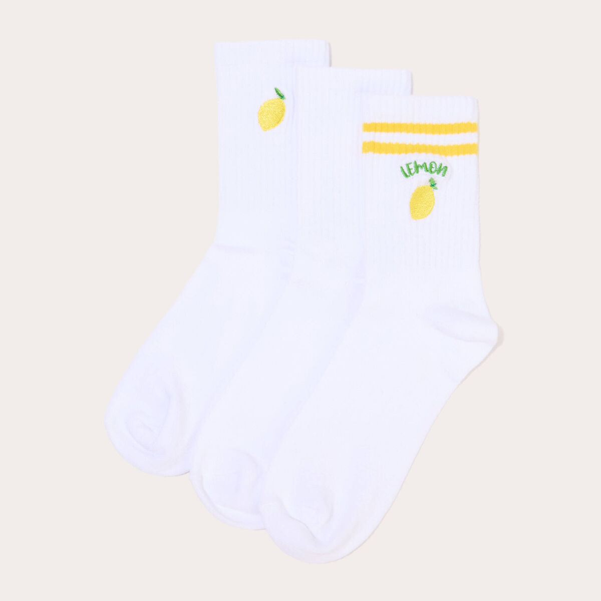 Chaussettes ecru femme