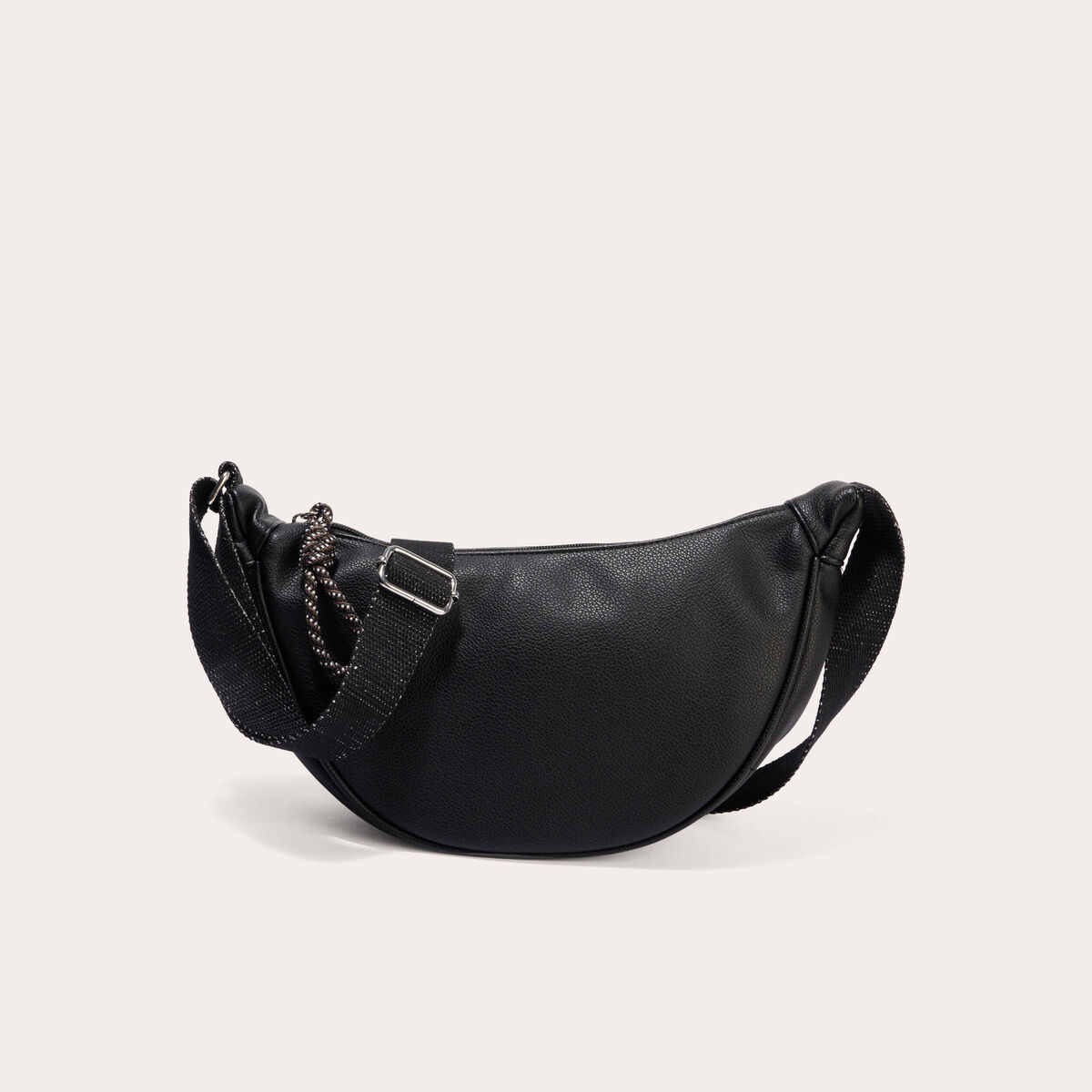 Sac banane similicuir noir femme