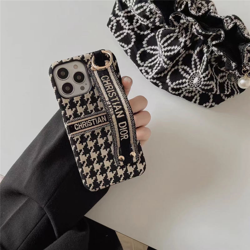 dior アイ フォン17/17pro ケース ベルト付き iphone16pro/15 ケース おしゃれ ディオール iphone14/13pro アイフォン12pro max カバー 大人 女子 iphone11 保護ケース 千鳥柄