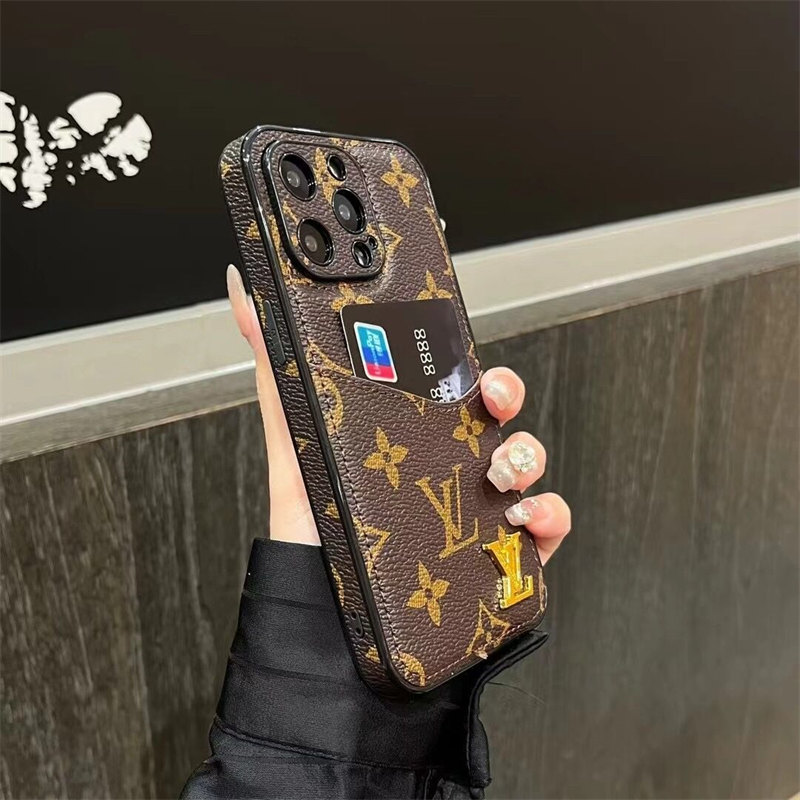 iphone17pro ケース ハイブランド アイフォン17 ケース ヴィトン gucci スマホケース iphone16/16pro iphone15/14/13 ケース 背面 収納 ブランド スマホケース バーバリー 安い