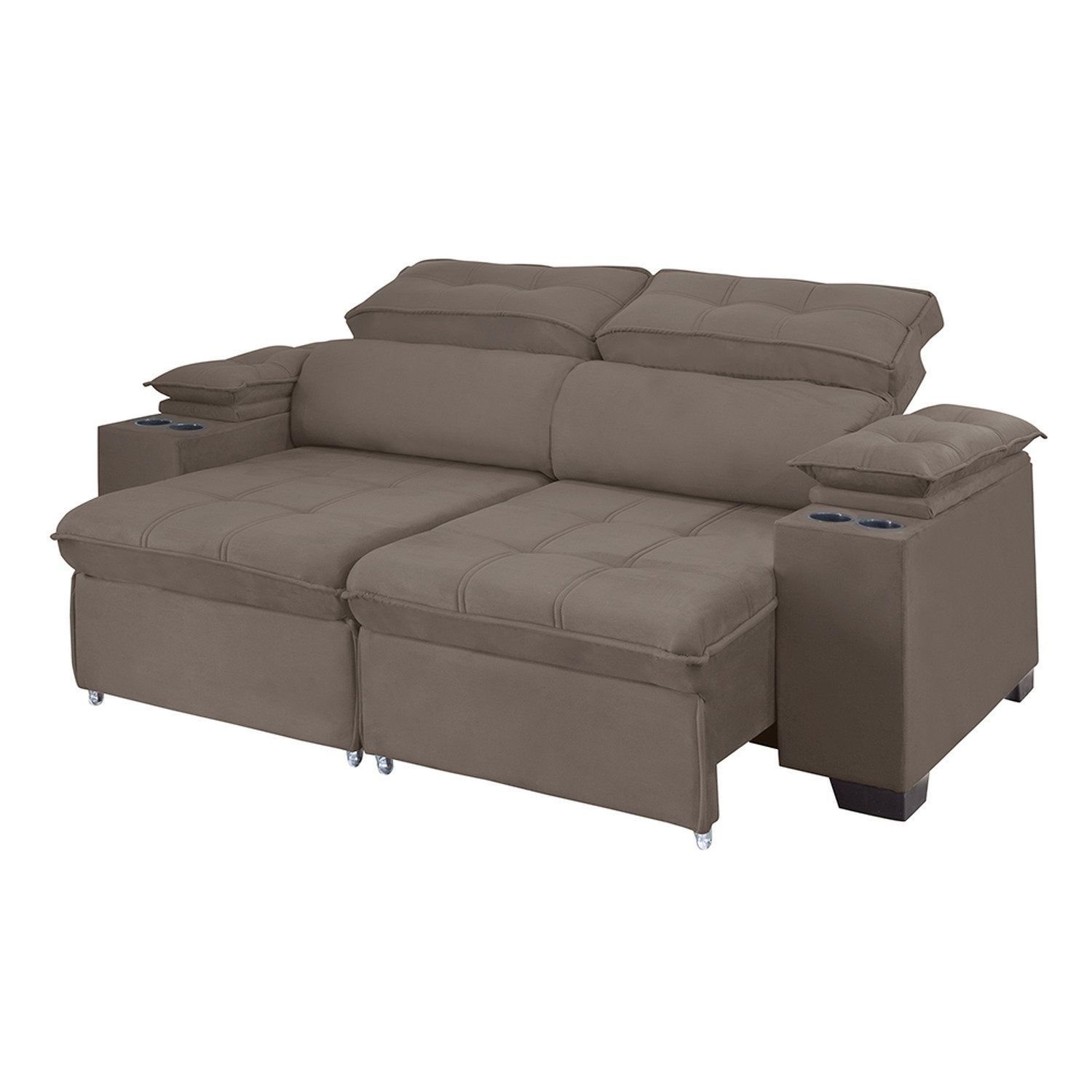 Sofá Manaus 180 Cm Retratil e Reclinável