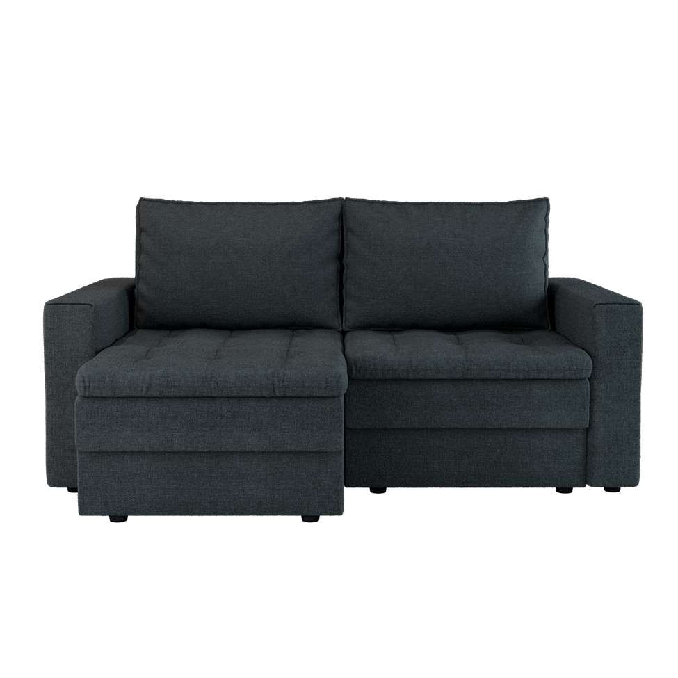 Sofá 3 Lugares Retrátil Berna Linho Grafite 180 cm em Promoção | Ofertas na Americanas