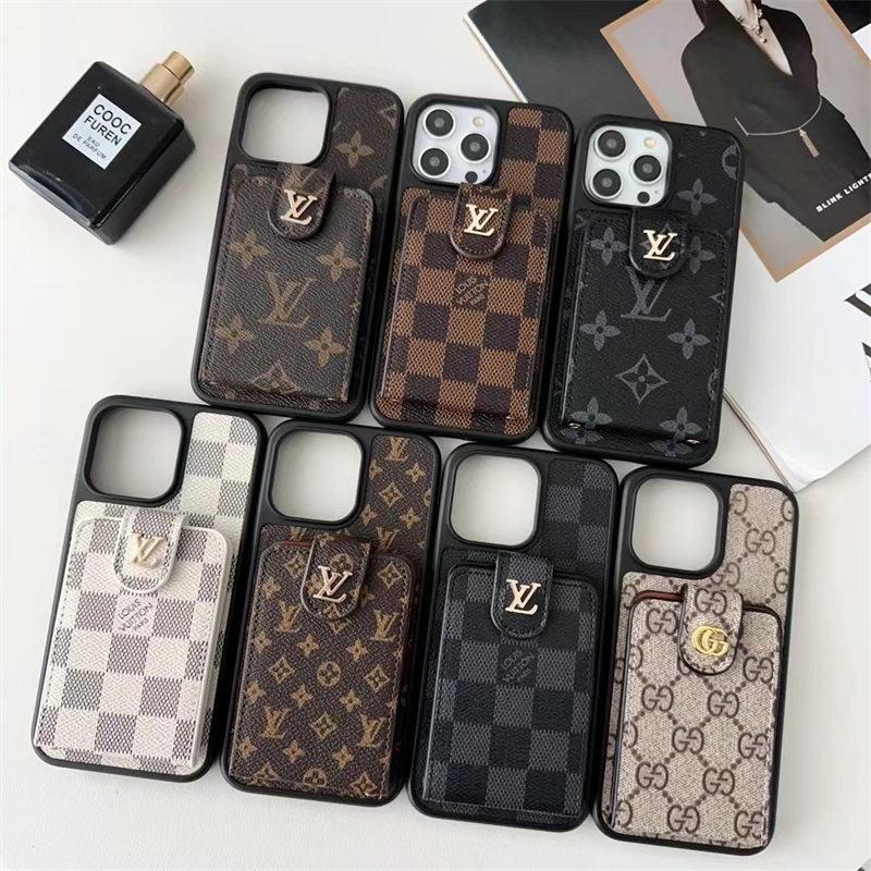 vuitton 携帯ケース ブランド ヴィトン アイフォン17/17proケース iphone16/16proケース カード収納 gucci アイフォンケース15/14/13 iphone ケース 財布 型 ブランド スマホケース ハイブランド コピー