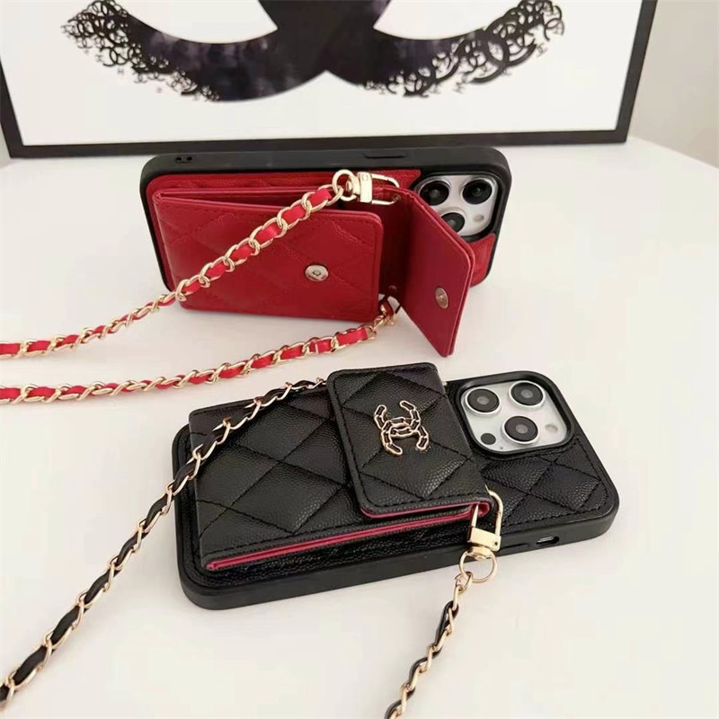 chanel スマホ ショルダー シャネル iphone17/air ケース 斜 めがけ iphone16/16pro ケース カード 収納 おしゃれ iphoneケース 人気ブランド 女子 iphone15/14/13ケース 大人可愛い ブランド