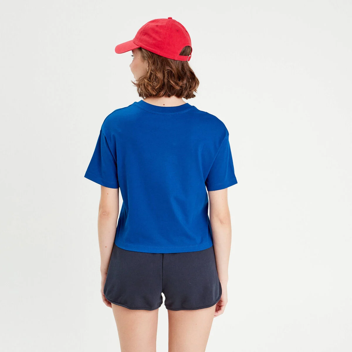 T-shirt manches courtes bleu electrique femme