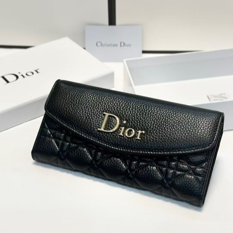 ディオール 財布 レディース dior カナージュ 長財布 黒 センス の いい 財布 レディース 40 代 50代 女性 財布 ハイブランド 長 財布 二 つ折り