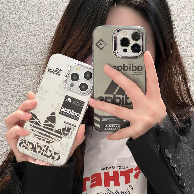 iphone16/16pro ケース アディダス iphoneケース お揃い ブランド adidas スマホケース カップル iphone15/14 ケース 韓国 アイドル iphone13/12 ケース ブランド 人気 メンズ 女子