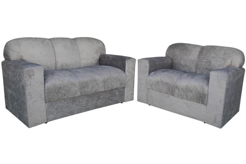 Conjunto Sofá 3 e 2 Lugares Xaropinho Suede Cinza