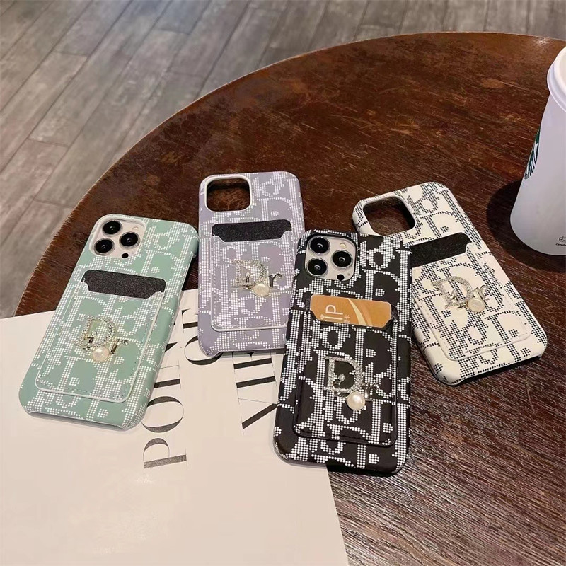 iphone16/15pro max ケース diorパロディ スマホケース 革 おしゃれ iphone14/14pro ケース 背面収納 アイフォンケース13 韓国 女子