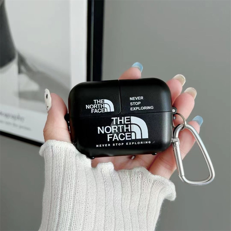 ノースフェイス airpodsケース お洒落 シンプル north face airpods pro ケース第二世代 第3世代 おそろい エアー ポッズ ケース ブランドコピー airpods1/2 イヤホン収納ケース 防塵 耐衝撃