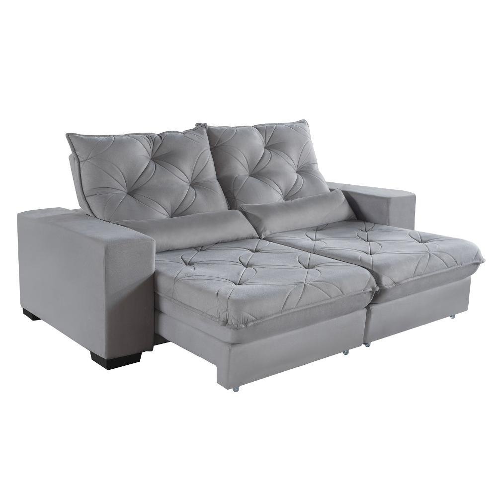 Sofá Retrátil e Reclinável 1,80m Suede Isis