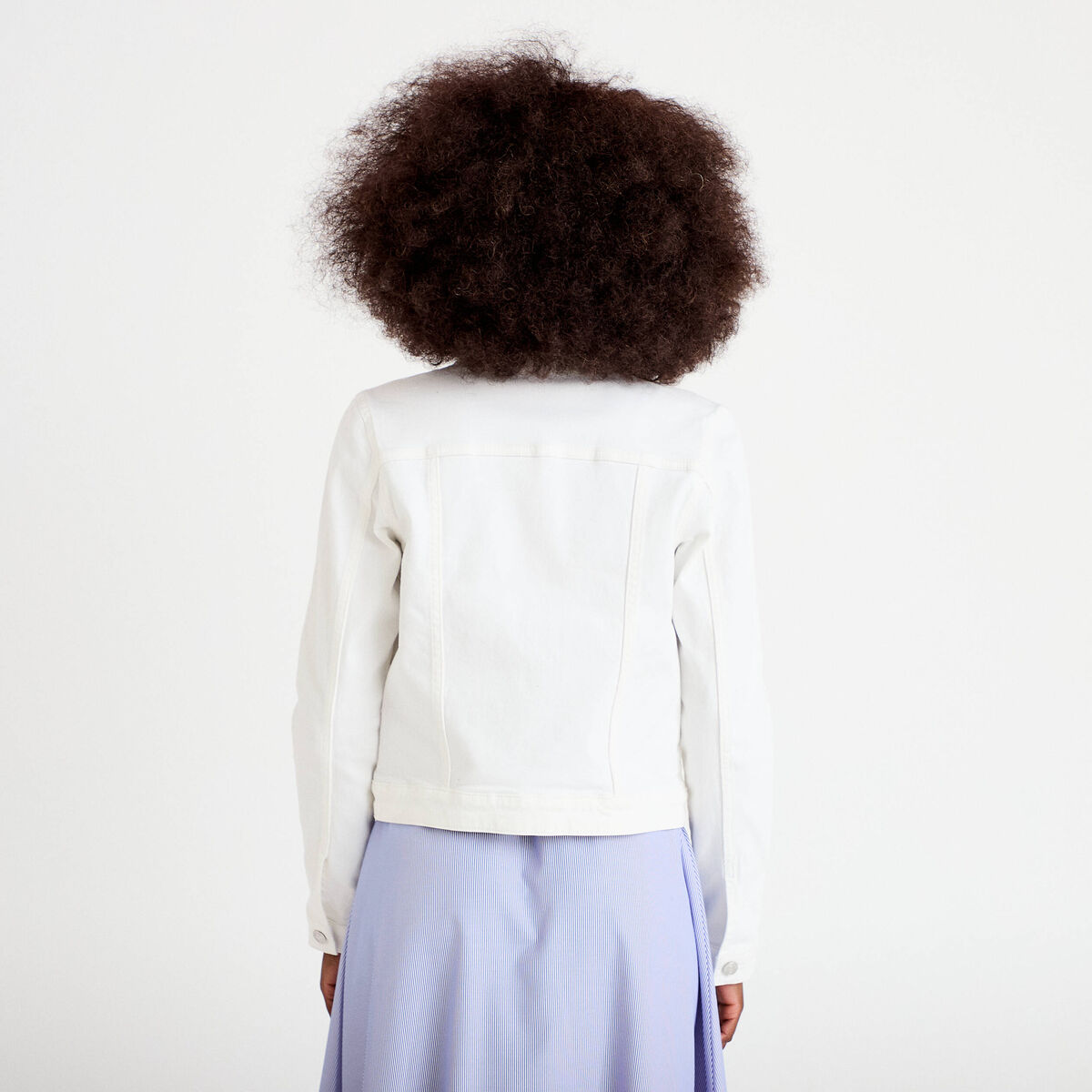 Veste en jean ecru femme