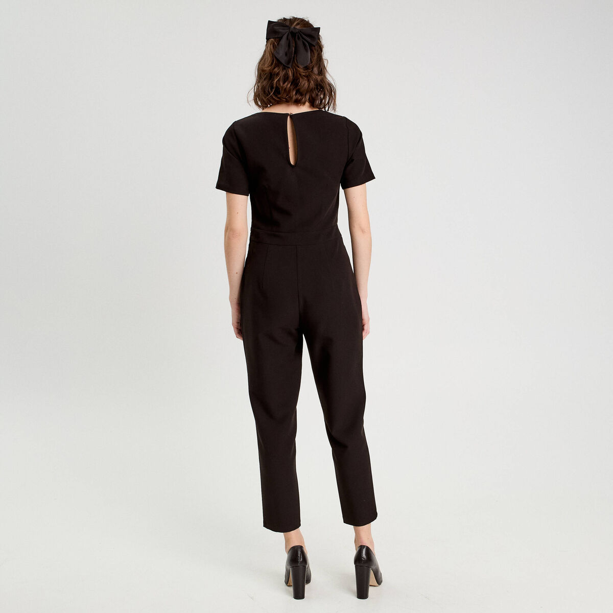 Combinaison pantalon 7/8ème noir femme