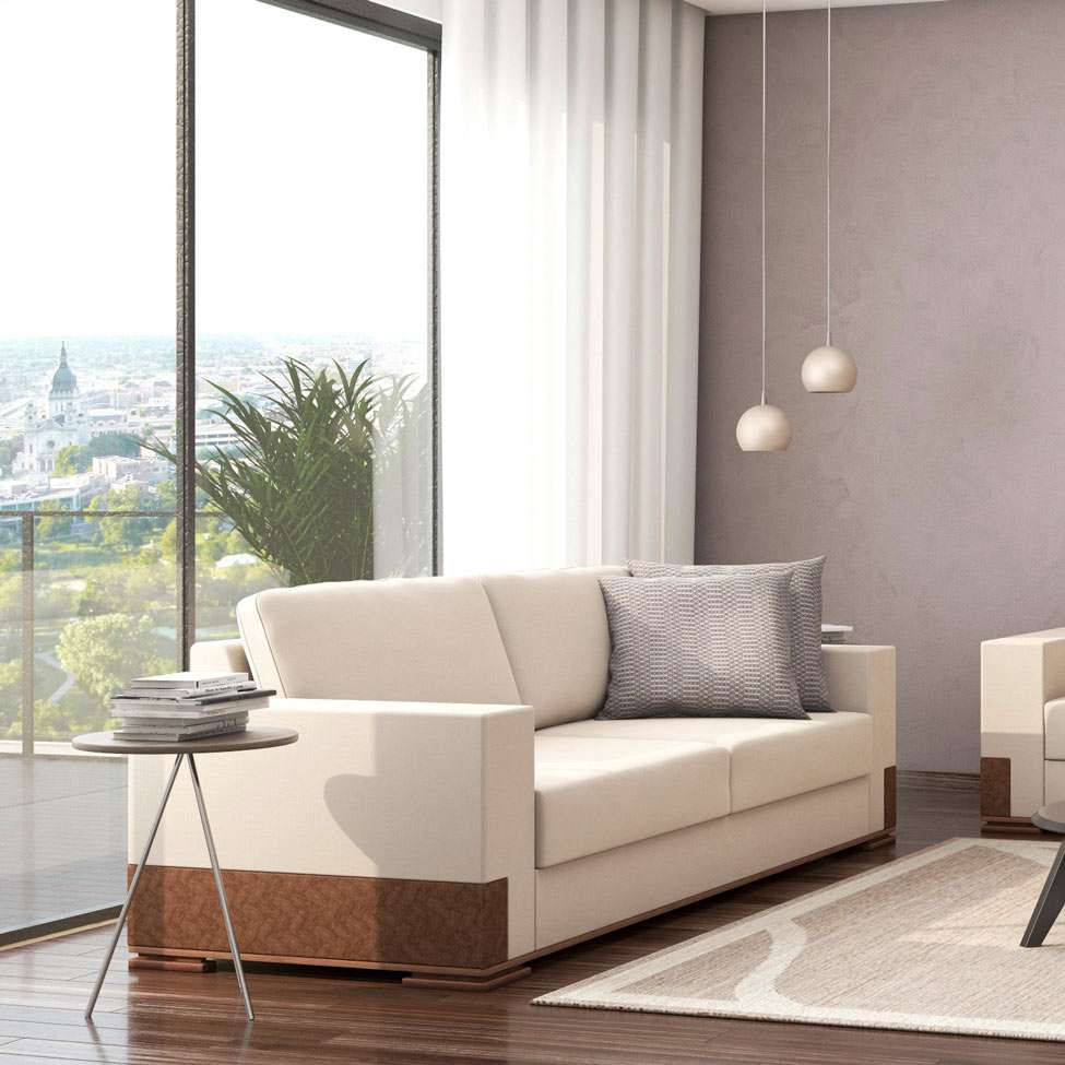 Sofá 3 Lugares Bretanha Linho Creme I em Promoção | Ofertas na Americanas