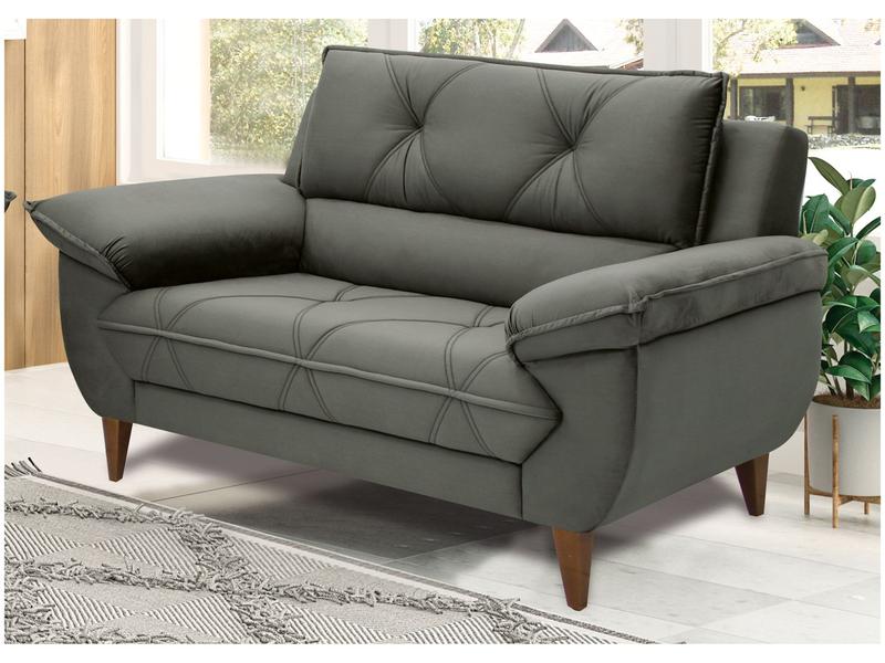 Sofá 2 Lugares Suede Malbec Linoforte