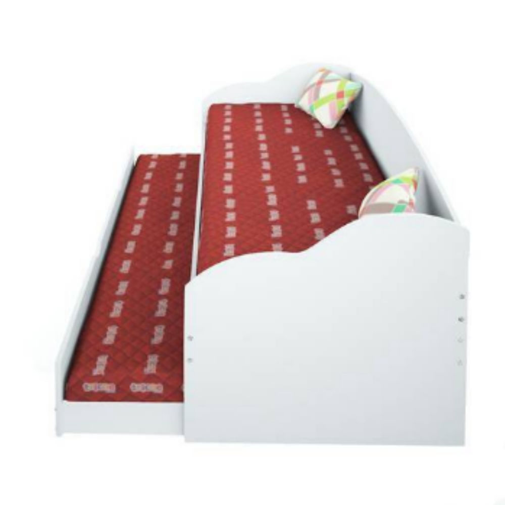 Sofa cama solteiro c/ auxiliar funny branco conquista em Promoção | Ofertas na Americanas