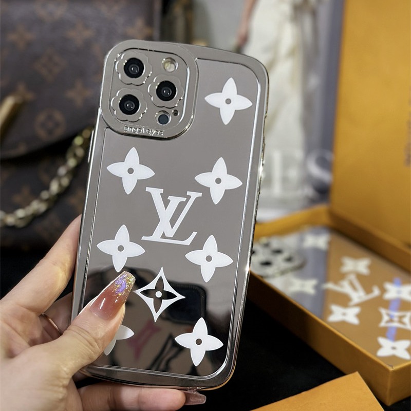 ヴィトン iphone16ケース ミラー iphone15/15pro ケース 鏡 Vuitton スマホケース おそろい iphone14/13/12 ケース ハイ ブランド iphoneケース ブランド レディース カメラ 保護