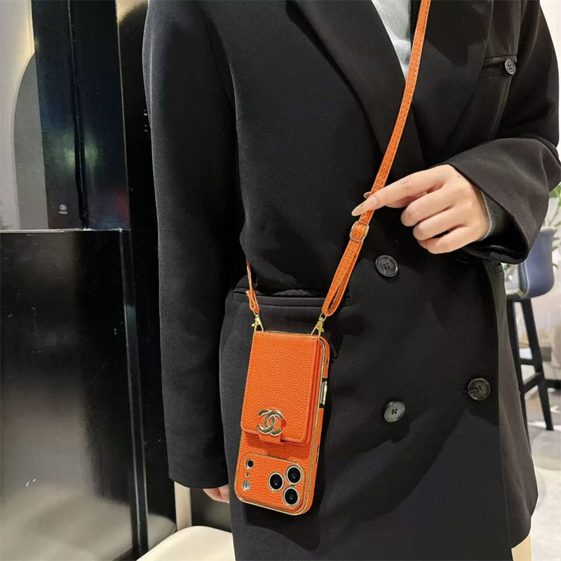 シャネル 携帯ケース ショルダー  chanel iphone17/17pro max ケース iphone16/16pro ケース 背面 収納 ハイ ブランド スマホケース カード入れ iPhoneケース 人気ブランド 女性 30代