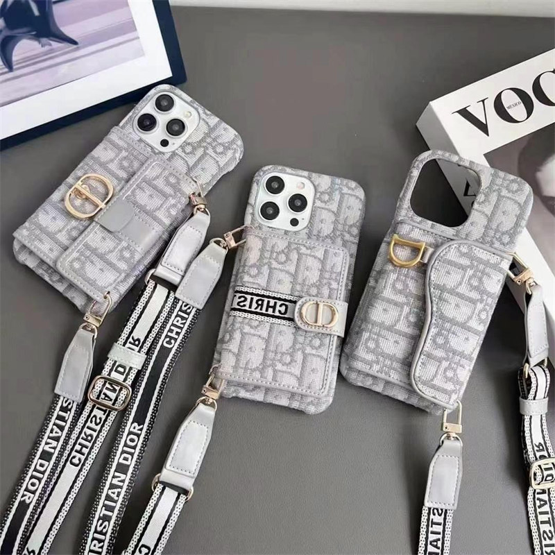 dior スマホ ショルダー ディオール オブリーク iPhone17/17pro ケース 肩掛け iphone16/16pro max ケース カード ケース 付き iphone15/14/13 ケース 斜めがけ ブランド 背面収納