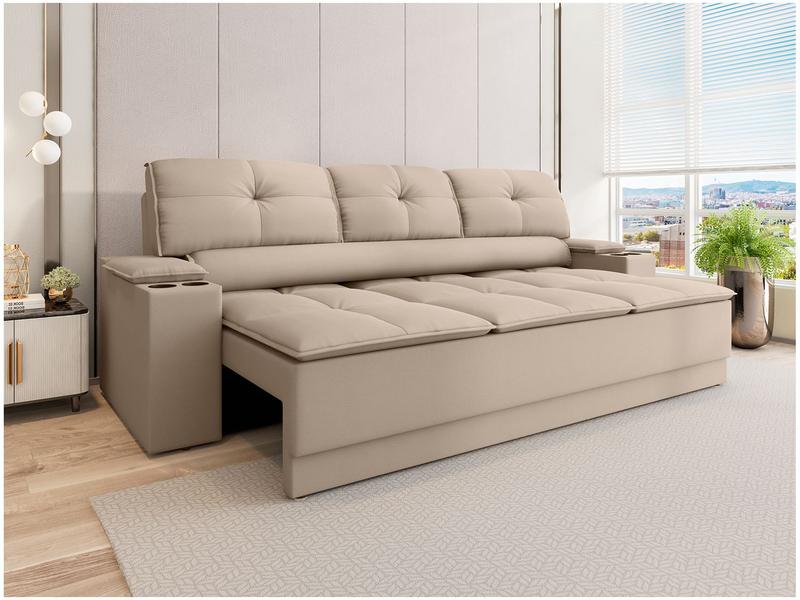 Sofá 3 Lugares Retrátil Reclinável Velosuede Up Next Sofás