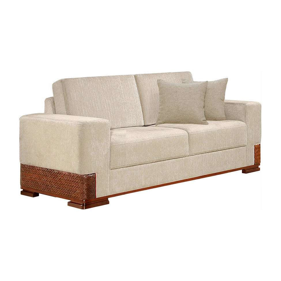 Sofá 3 Lugares Bretanha Linho Creme I em Promoção | Ofertas na Americanas