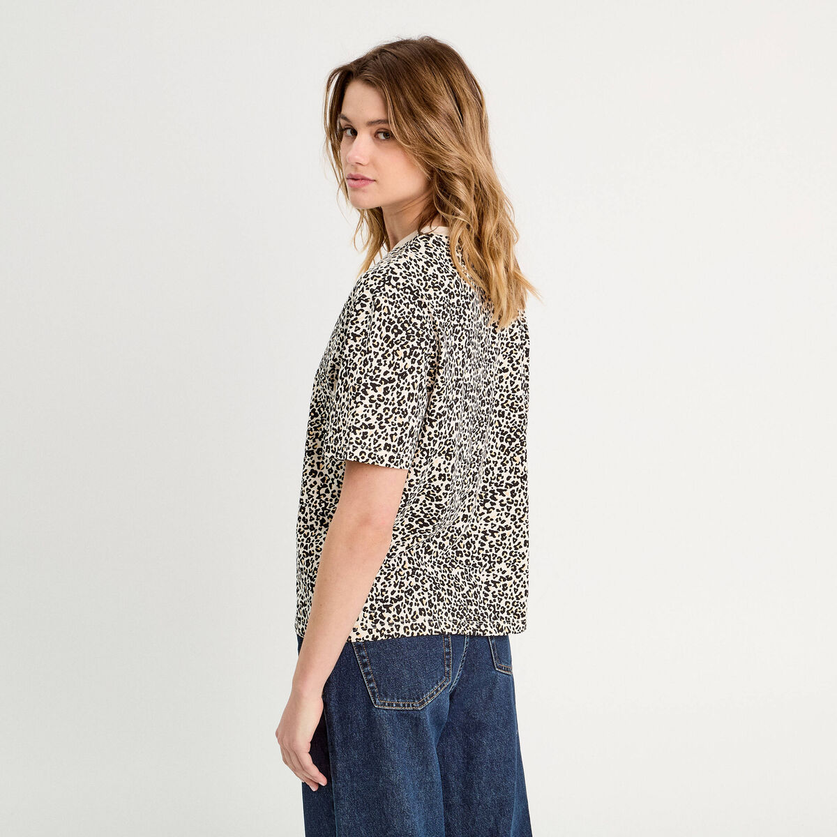 T-shirt manches courtes blanc femme